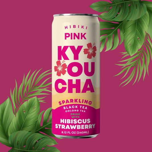 Sparkling Black Tea with Hibiscus, Strawberry & Oolong