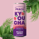 Sparkling Oolong Tea with Peach Juice